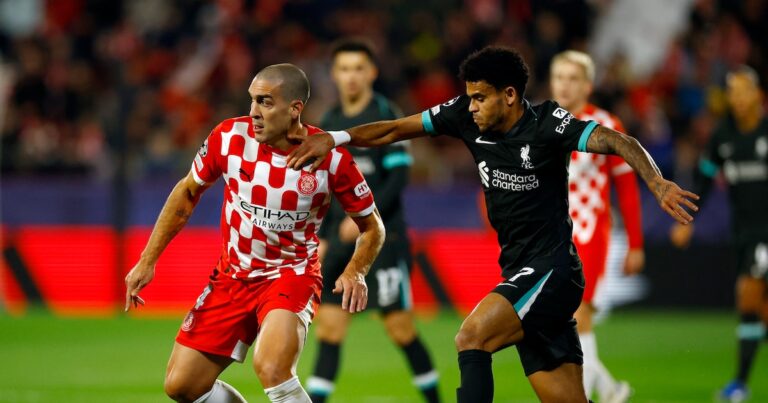 Girona vs Liverpool – EN VIVO, siga el minuto en directo de la Champions League, Luis Díaz y Yáser Asprilla juegan como titulares