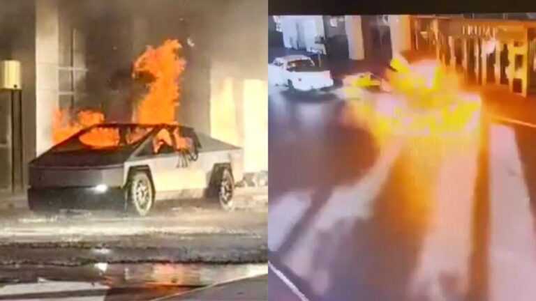Explosión de Cybertruck de Tesla fuera de hotel Trump en Las Vegas deja un muerto y 7 heridos