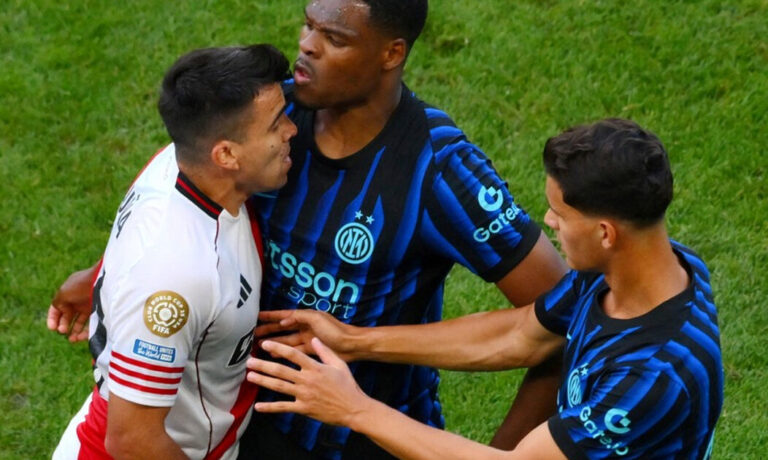 El escandaloso motivo de la pelea del Huevo Acuña con Dumfries tras la eliminación de River