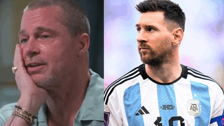 Brad Pitt causó revuelo al hablar sobre Lionel Messi: «Tardó en brillar en el gran espectáculo»