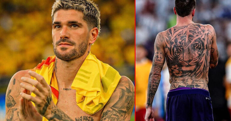 Cuántos tatuajes tiene en el cuerpo Rodrigo De Paul: cuál es el favorito de Tini