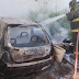 Incendiaron un auto abandonado en Blas Parera y Malvinas