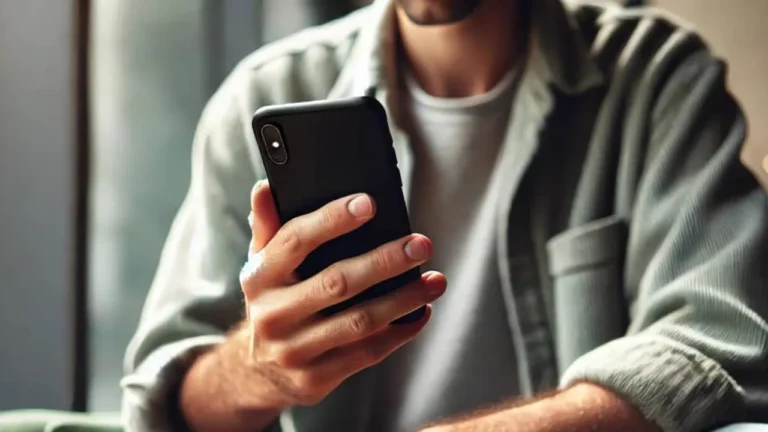 Ilustración de un teléfono móvil mostrando una aplicación de billetera virtual con un símbolo de alerta.