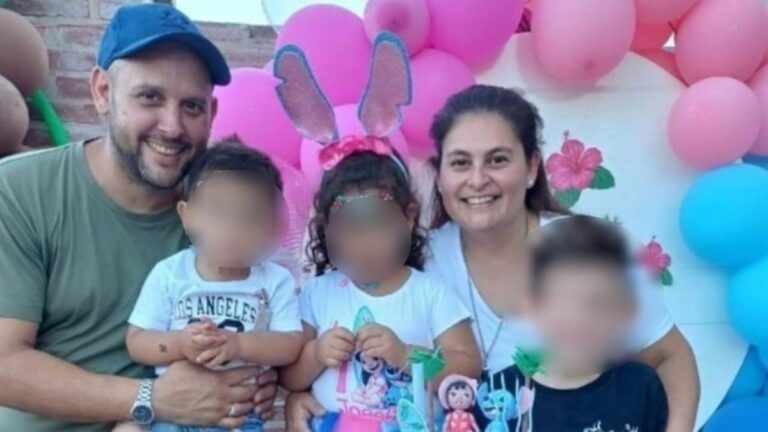 Vista de la localidad de Carlos Pellegrini, Santa Fe, donde se realizó el sepelio de la familia fallecida.