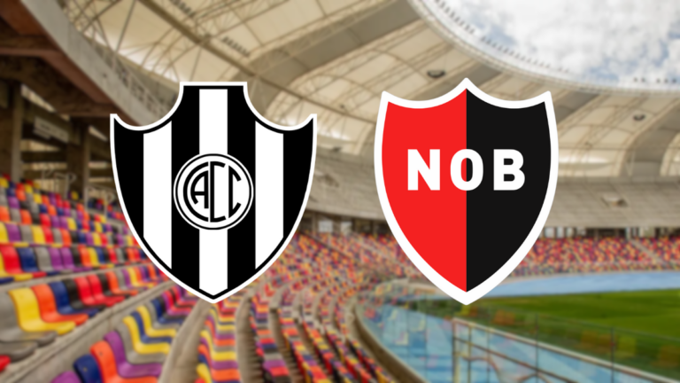 Escudos de Central Córdoba y Newell's Old Boys enfrentados