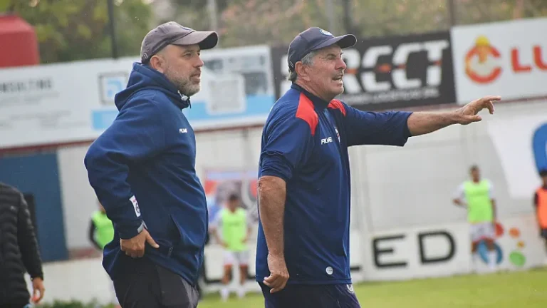 Daniel Teglia y Diego Acoglanis, ex entrenadores de Central Córdoba de Rosario.