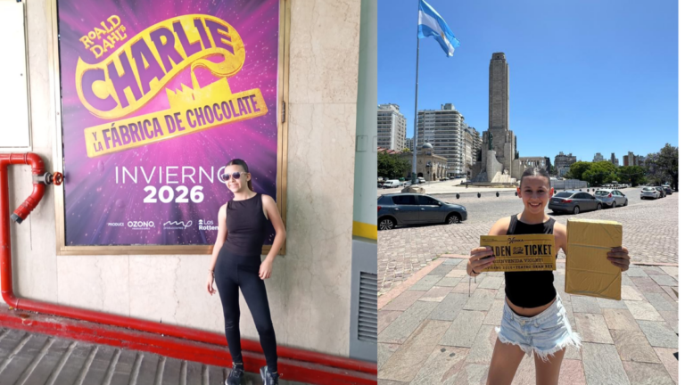 Guadalupe Landrein, joven actriz rosarina, sonriente.