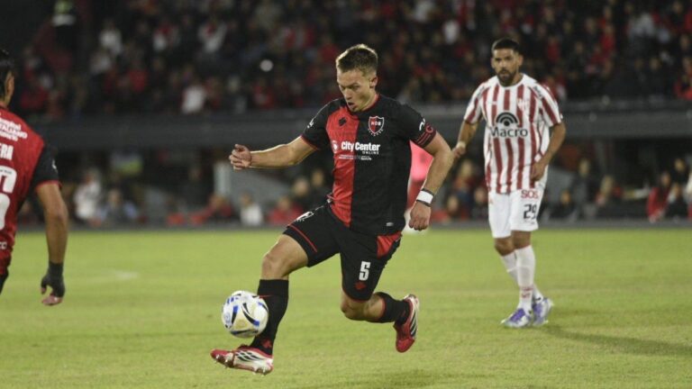 Luca Regiardo, capitán de Newell's, en rueda de prensa tras el empate ante Instituto