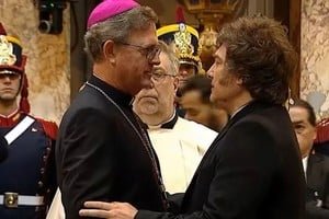 Presidente Javier Milei en acto del 25 de Mayo en Casa Rosada
