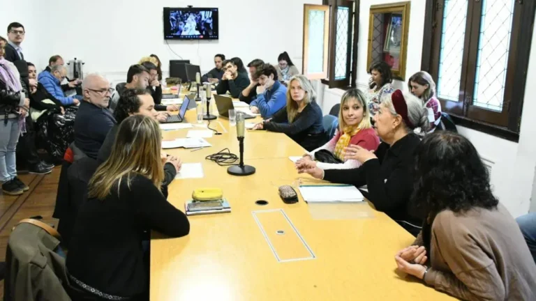 Reunión de la comisión de Gobierno con representantes de la Biblioteca Vigil y APDH
