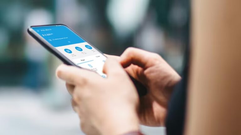 Gráfico de endeudamiento de hogares y morosidad en billeteras digitales
