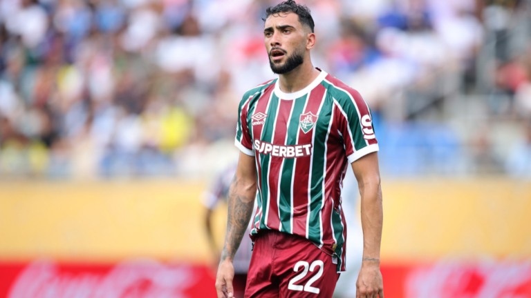 Juan Pablo Freytes, defensor de Fluminense, en partido de Copa Libertadores