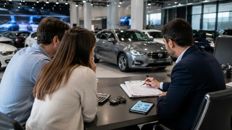 Gráfico de barras con datos de financiación de autos nuevos y usados en abril de 2026