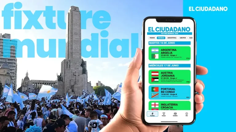 Fixture del Mundial 2026 con partidos de Argentina en fase de grupos