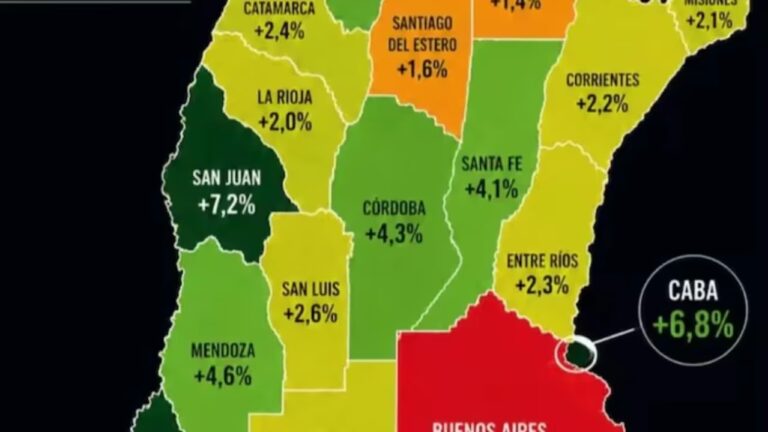 Mapa de Argentina con errores geográficos publicado por el presidente Javier Milei