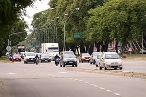 Tránsito vehicular en calles de Santa Fe