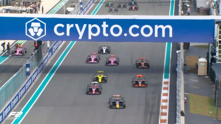 Nicolás Varrone durante el sprint de Fórmula 2 en Miami