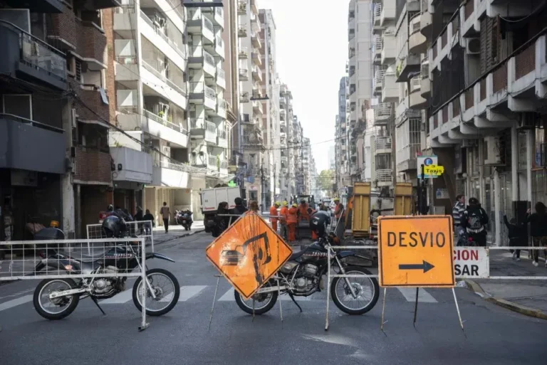 Mapa de cortes de calles en Rosario por bacheo y obras