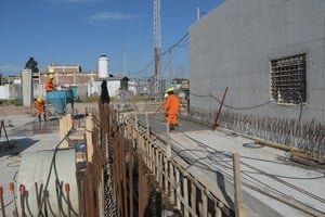 Obra de ampliación de la planta de Aguas Santafesinas en Santa Fe