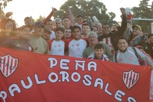 Jugadores de Unión de Santa Fe entrenando en el predio de Instituto antes del partido contra Belgrano