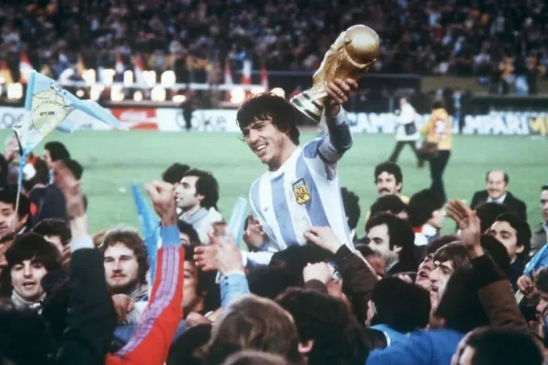 Selección argentina de fútbol celebrando el título mundial de 1978