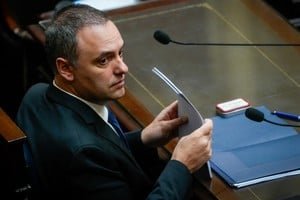 Manuel Adorni en la Casa Rosada