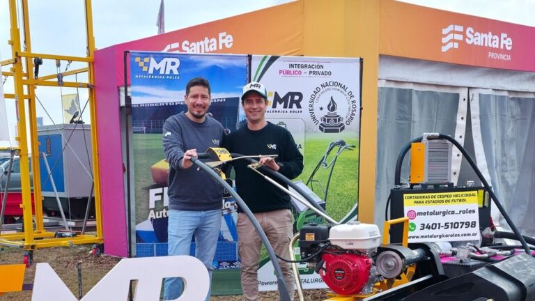 Stand de pymes santafesinas en Agroactiva 2026 con maquinaria y recubrimientos industriales