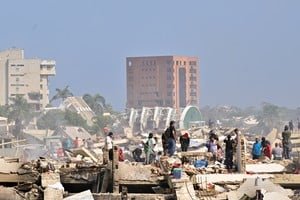 Edificios destruidos tras terremoto en Venezuela