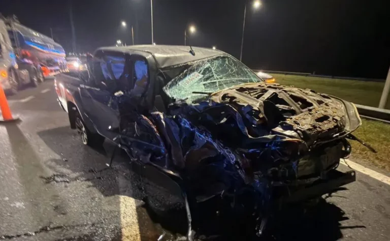 Autopista Rosario-Córdoba con calzada reducida por siniestro vial en San Jerónimo Sud
