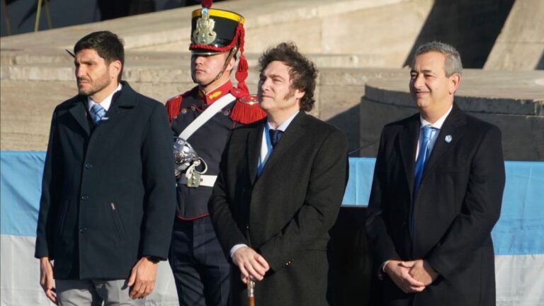 Javier Milei en acto oficial