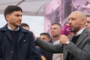 Stand del Gobierno Provincial en Agroactiva 2026 con el gobernador Maximiliano Pullaro