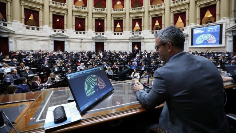 Recinto de la Cámara de Diputados durante la sesión