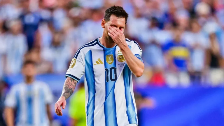 Lionel Messi durante un partido de la Selección Argentina