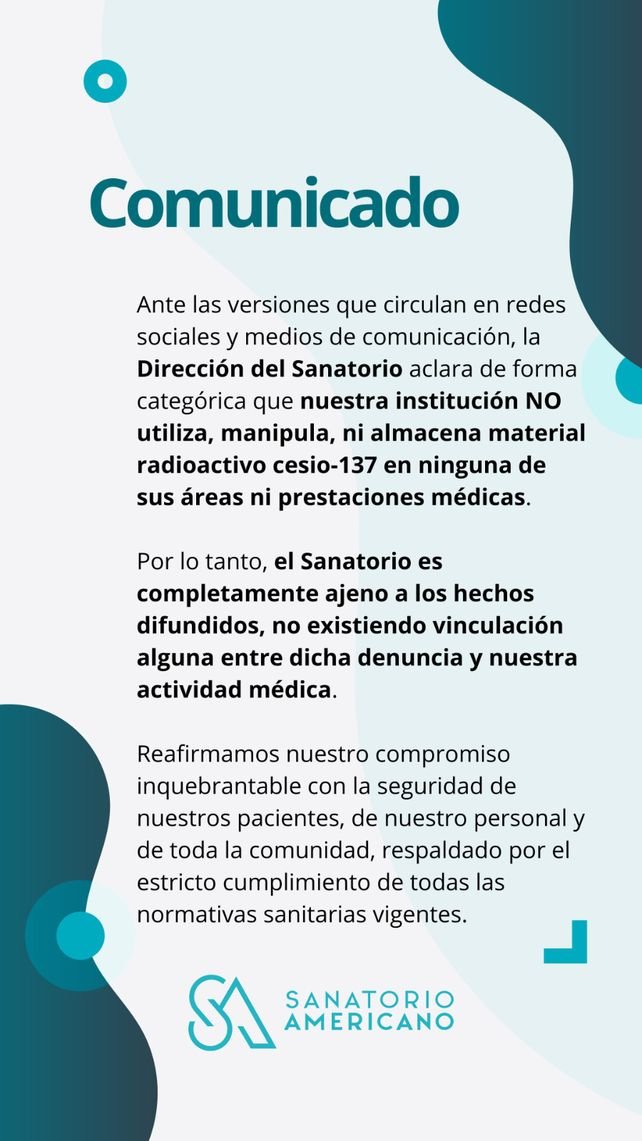 Fachada del Sanatorio Americano en Rosario