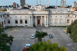Vista del recinto de la Cámara de Senadores de Santa Fe durante la sesión